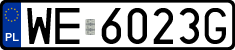 License plates of Poland, Regular car plates