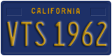 California, Vanity Plates