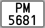 License plates of Spain, 1900 year series