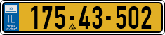 License plate of Israel, Regular plates