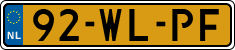 License plate of the Netherlands, Trailers