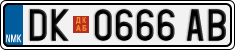 License plate of North Macedonia, Regular plates (2012)