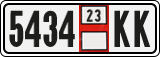 License plate of Georgia, Export transit plates