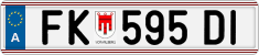 License plate of Austria, Regular plates