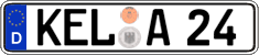 German license plate, Regular plates