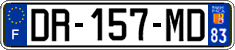 French license plate, SIV (ordinary)