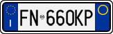 License plate of Italy, Cars (1994 year series)