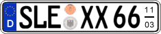 German license plate, Seasonal plates