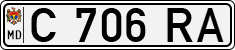 License plate of Moldova, Trailers (1992)