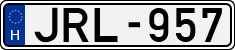 license plates of Hungary, Cars (1990)