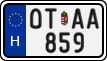 license plates of Hungary, Oldtimers (2022)