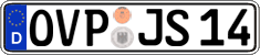 German license plate, Regular plates
