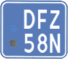 License plate of the Netherlands, Mopeds