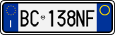 License plate of Italy, Cars (1994 year series)