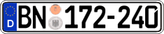 German license plate, Diplomatic