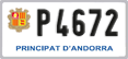 License plate of Andorra, Motorcycles (A 1234)