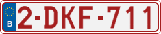 License plate of Belgium, Regular plates (2010)