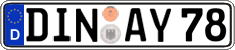 German license plate, Regular plates