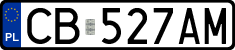 License plates of Poland, Regular car plates