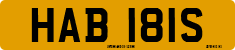 License plate of the United Kingdom, 1963 year system