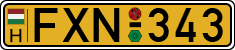 license plates of Hungary, Commercial vehicles (1990)