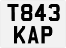 License plate of the United Kingdom, 1983 year system