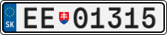 License plate of Slovakia, Diplomatic