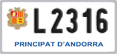 License plate of Andorra, Motorcycles (A 1234)