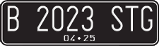 License plate of Indonesia, Regular plates