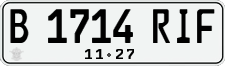 License plate of Indonesia, Regular plates
