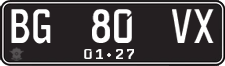 License plate of Indonesia, Regular plates