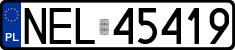 License plates of Poland, Regular car plates
