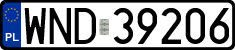License plates of Poland, Regular car plates