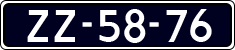 License plate of the Netherlands, Except vehicles / Oldtimers