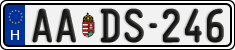 license plates of Hungary, Regular plates (2022)