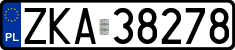 License plates of Poland, Regular car plates