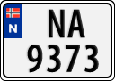 License plate of Norway, Trailers, motorcycles, special vehicles