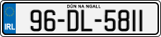 License plate of Ireland, Regular plates