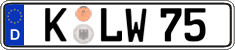 German license plate, Regular plates