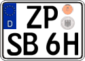 German license plate, Plates for oldtimers (type 