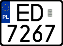 License plates of Poland, Special vehicles and motorcycles