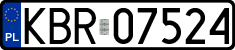 License plates of Poland, Regular car plates