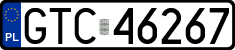 License plates of Poland, Regular car plates