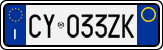 License plate of Italy, Cars (1994 year series)