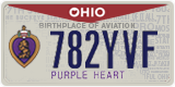 Ohio, Specialty plates (123ABC)