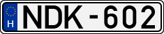 license plates of Hungary, Cars (1990)
