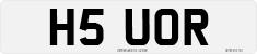 License plate of the United Kingdom, 1983 year system