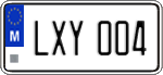 License plate of Malta, Regular plates (ABC 123)