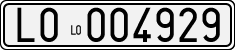 License plate of Italy, Cars (1927 year series)