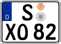 German license plate, Regular plates